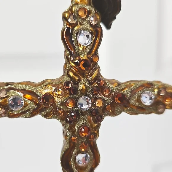 Jay Strongwater Cross Ornament Figurine